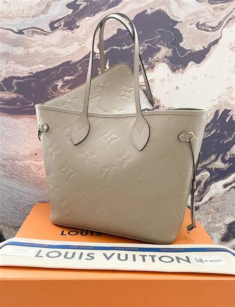 louis vuitton onthego mm monogram empreinte turtledove cream giant bag